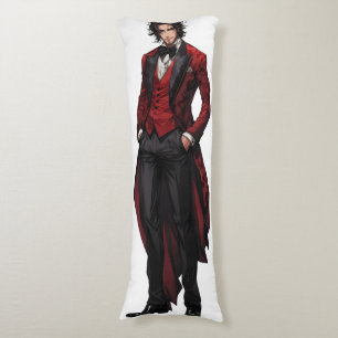 Handsome Gothic Gentleman Anime Body Cushion