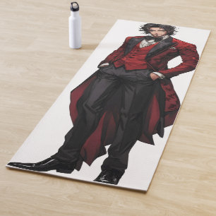 Handsome Gothic Gentleman Anime Yoga Mat
