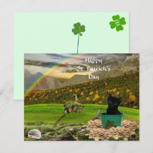 Handsome Jack The Cat's St. Patrick's Day Postcard