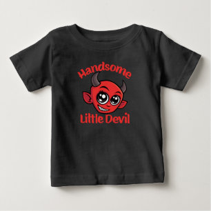 Handsome Little Devil Baby Cartoon Character T-Shirt