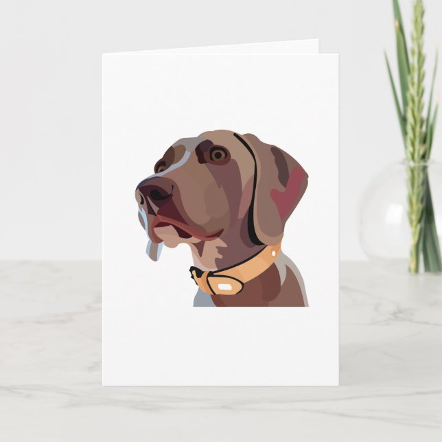 Handsome Male Weimaraner - any occasion card. Card (Front)