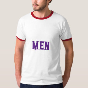 Handsome MEN Text Royal Purple Colour Men's Ringer T-Shirt