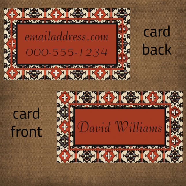 Handsome Modern Geometric Design Business Card (Creator Uploaded)