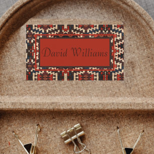 Handsome Oriental Rug Design Business Card