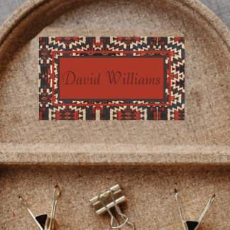 Handsome Oriental Rug Design Business Card