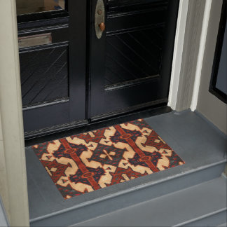 Handsome Oriental  Rug Design Door Mat