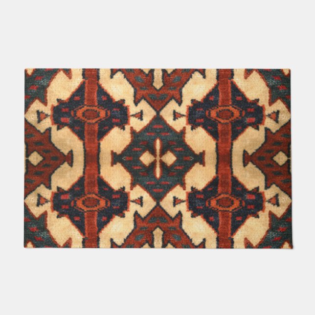 Handsome Oriental  Rug Design Door Mat (Front)