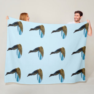 Handsome Penguin,  Fleece Blanket