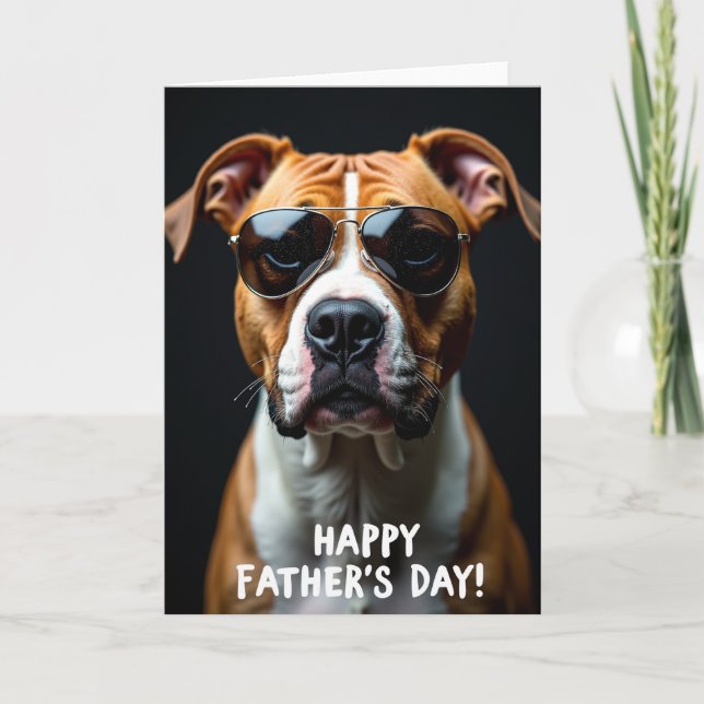 Handsome Pet Fathers Day Card (Front)