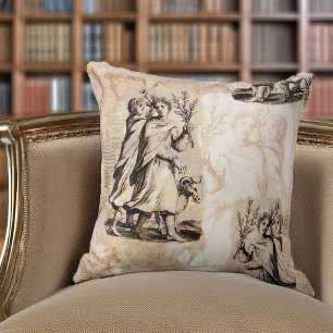 Handsome Roman Youths in Festival Procession Cushion