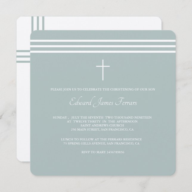 Handsome Sailor Invitation (Front/Back)