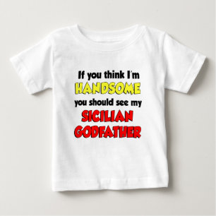 Handsome Sicilian Godfather Baby T-Shirt