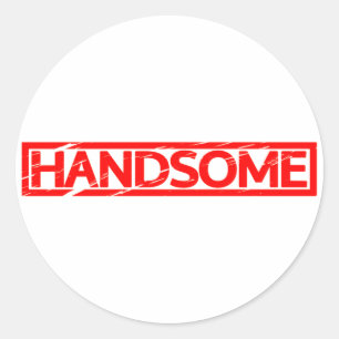 Handsome Stamp Classic Round Sticker