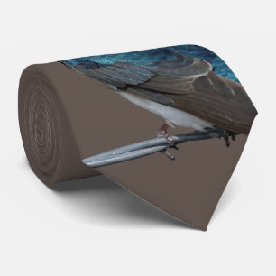 Handsome Tree Swallow: Bird on a Wire Tie