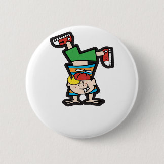 Handstand 6 Cm Round Badge