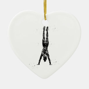 Handstand Ceramic Tree Decoration