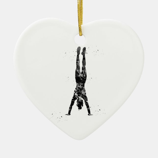 Handstand Ceramic Tree Decoration (Front)
