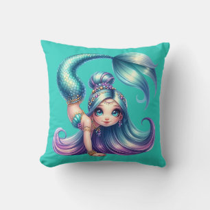 "Handstand Mermaid Magic" Cushion