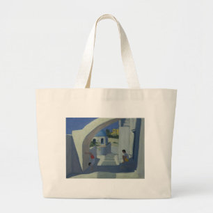 Handstand Santorini Large Tote Bag