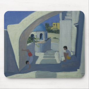 Handstand Santorini Mouse Mat