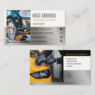 Handwash Services Car wash Business Card