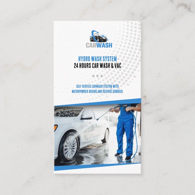 Handwash Services | Car wash Business Card (Front)