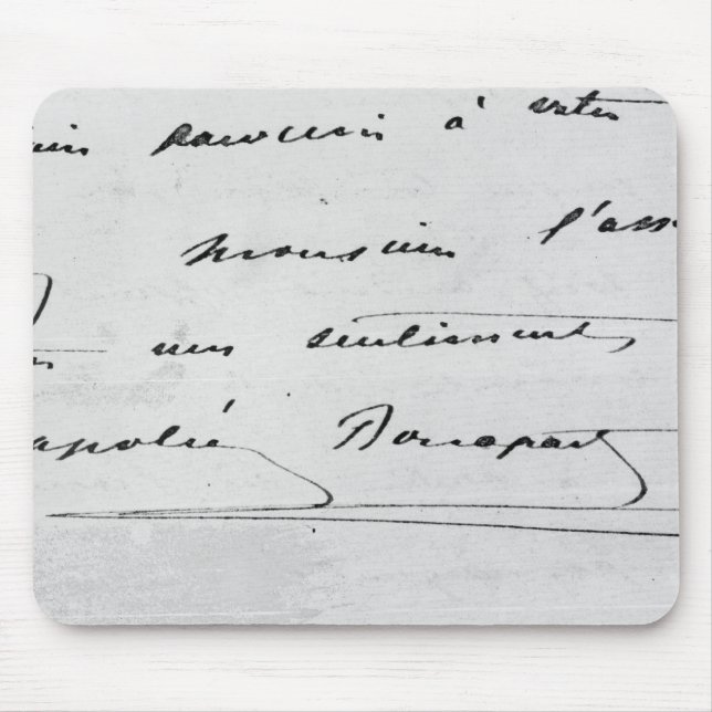 Handwriting and Signature Mouse Mat (Front)