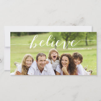 Handwriting Believe | Holiday Photo Card