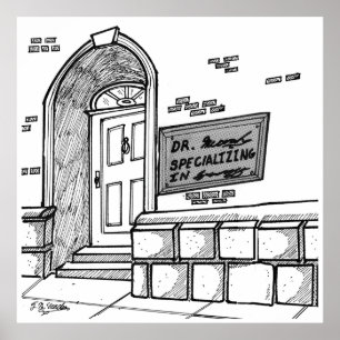 Handwriting Cartoon 2059 Poster