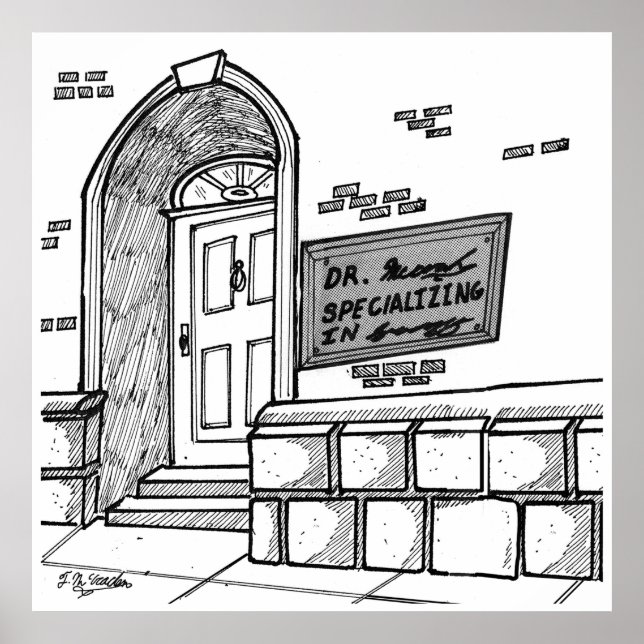 Handwriting Cartoon 2059 Poster (Front)