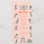Handwriting Hand drawn  Retro Wedding Menu<br><div class="desc">Handwriting Typography Retro Wedding Menu</div>