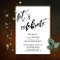 Handwriting Let's Celebrate Wedding Reception