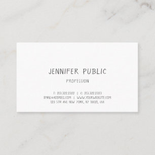 Handwriting Minimalist Template Professional Business Card