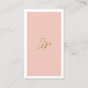 Handwriting Monogram Modern Template Elegant Business Card