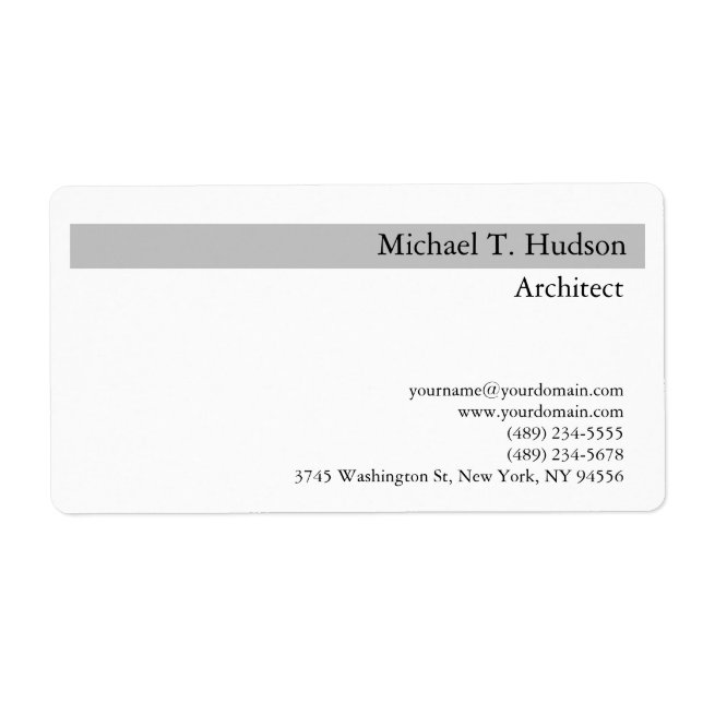 Handwriting Monogram Professional Plain Simple (Front)