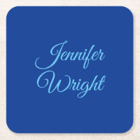 Handwriting Name Classical Plain Air Force Blue