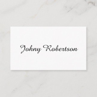 Handwriting Name Plain Elegant Professional Modern Enclosure Card