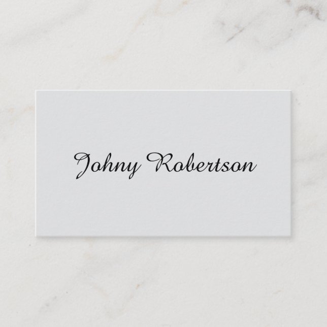 Handwriting Name Plain Elegant Professional Modern Enclosure Card (Front)