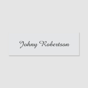Handwriting Name Plain Elegant Professional Modern Tag