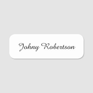 Handwriting Name Plain Elegant Professional Modern Tag