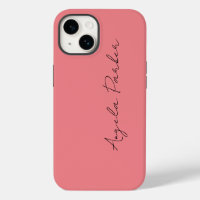 Handwriting Plain Simple Pink Professional Name