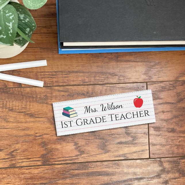 Handwriting Practice Paper Teacher Name Tag (Creator Uploaded)