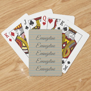Handwriting Primer Notebook Playing Cards