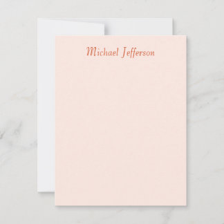 Handwriting Script Name Elegant Plain  RSVP Card