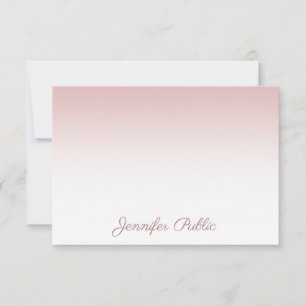 Handwriting Script Name Rose Gold Template