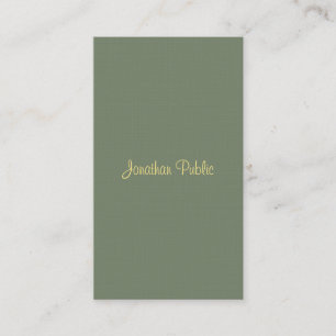 Handwriting Script Name Template Modern Elegant Business Card