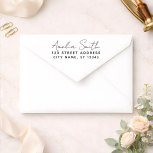Handwriting Style Personalised Name & Address      Self-inking Stamp