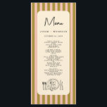 Handwriting Typography Retro Wedding Menu<br><div class="desc">Handwriting Typography Retro Wedding Menu</div>