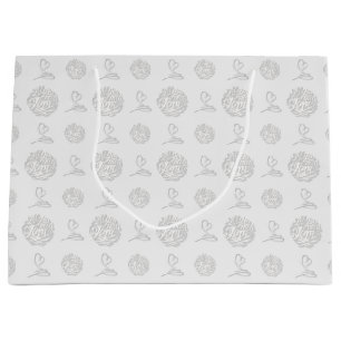 Handwritten All You Need is Love Patterned Large Gift Bag
