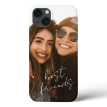 Handwritten Best Friends Photo Girly